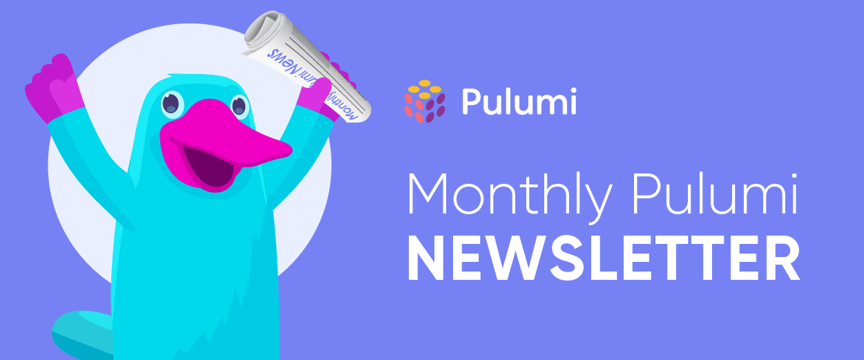 Pulumi Newsletter Email Header